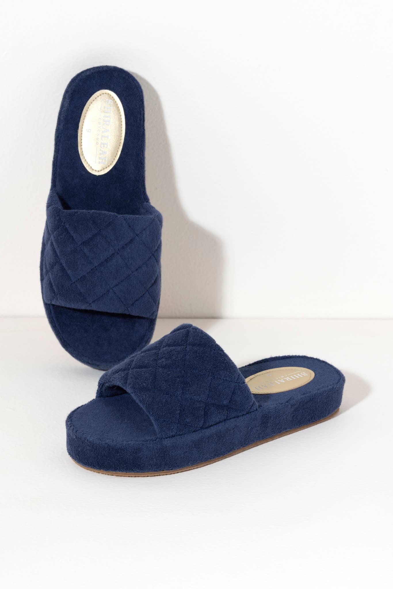 SOL POOL SLIDES, NAVY: Small