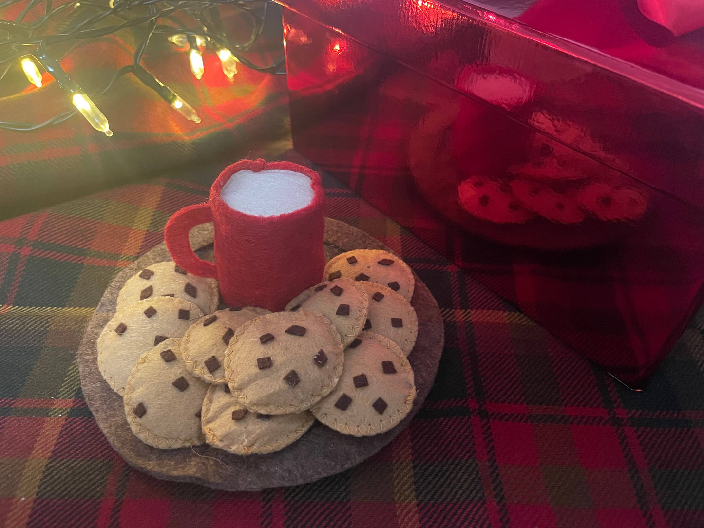 Santa's Milk and Cookies Plate