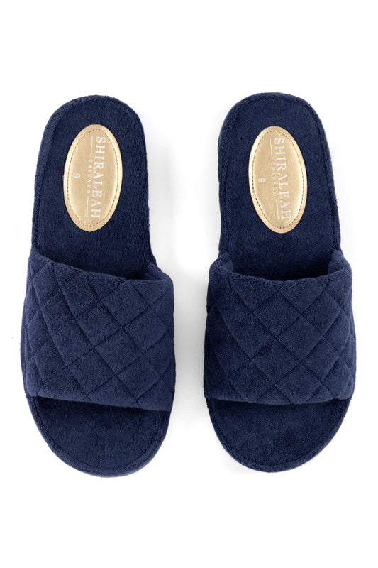 SOL POOL SLIDES, NAVY: Small