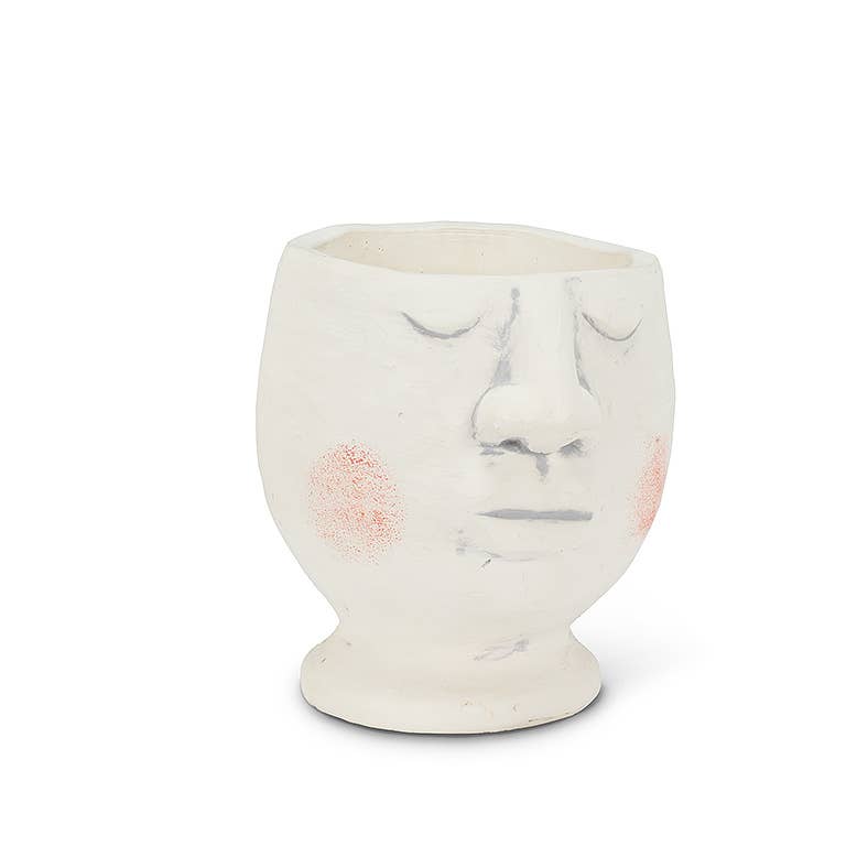 Sm Rosy Cheek Head Planter-5.5"H