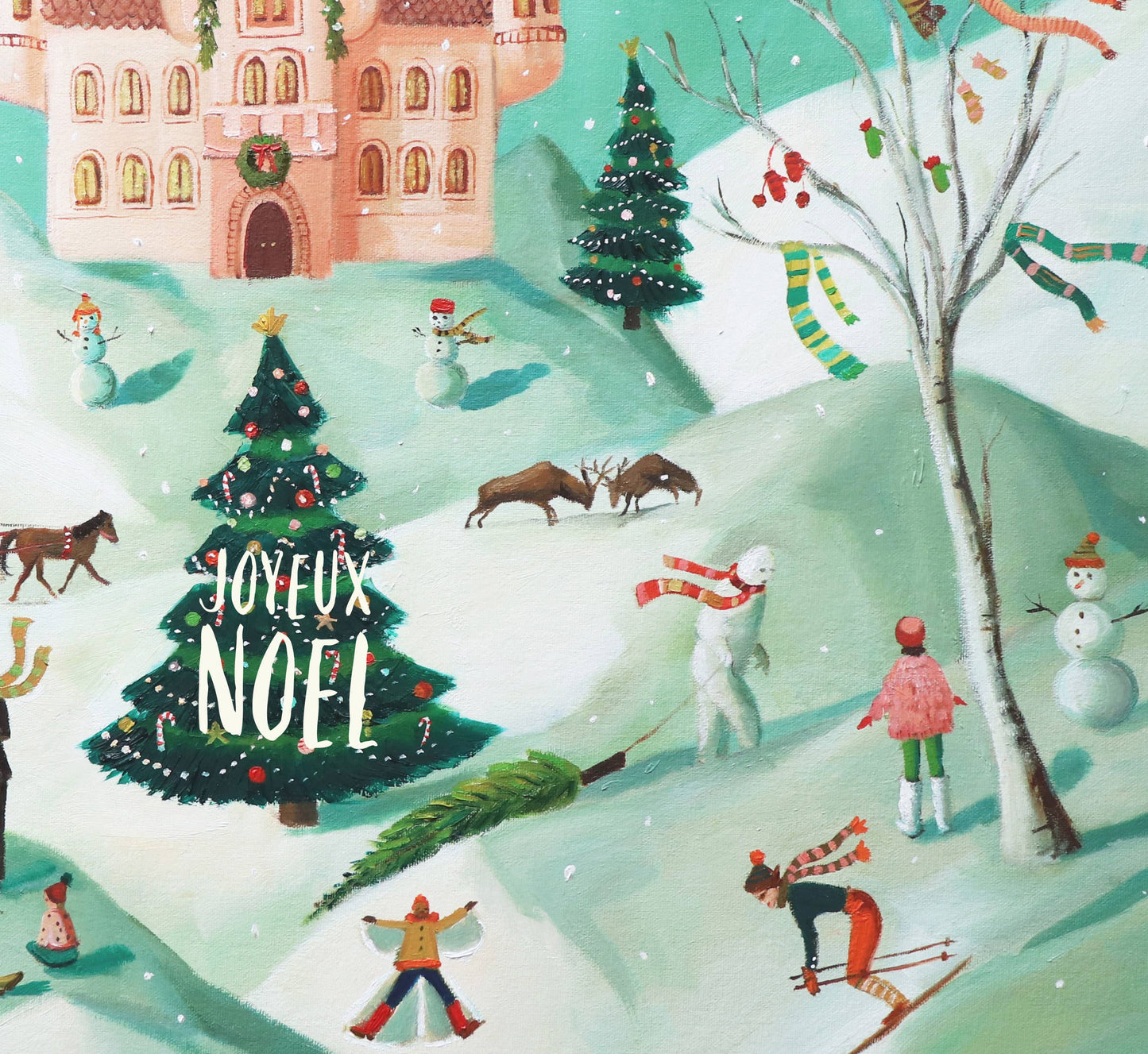 Joyeux Noel Holiday Card- Box Set of 8