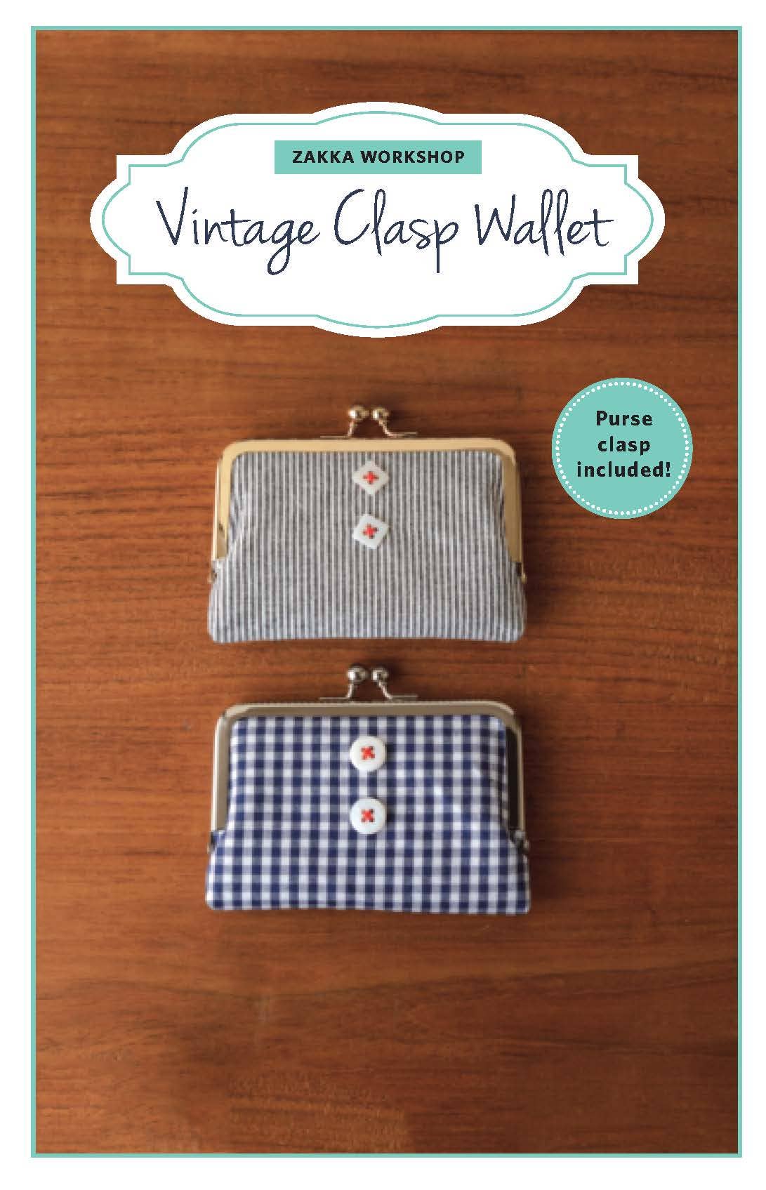 Vintage Clasp Wallet with Silver Clasp (#ZW2187)