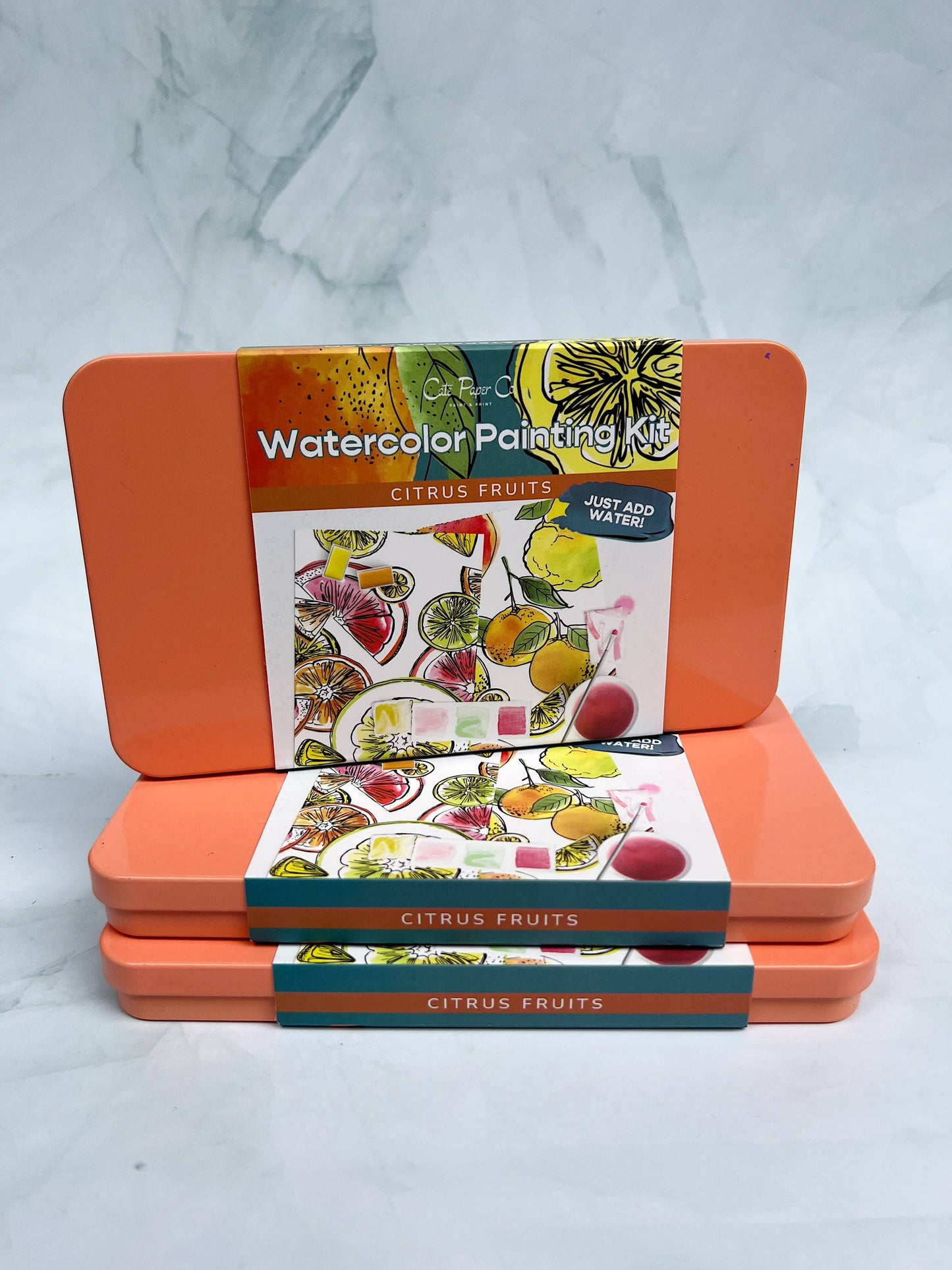 Citrus Fruits watercolor painting kit