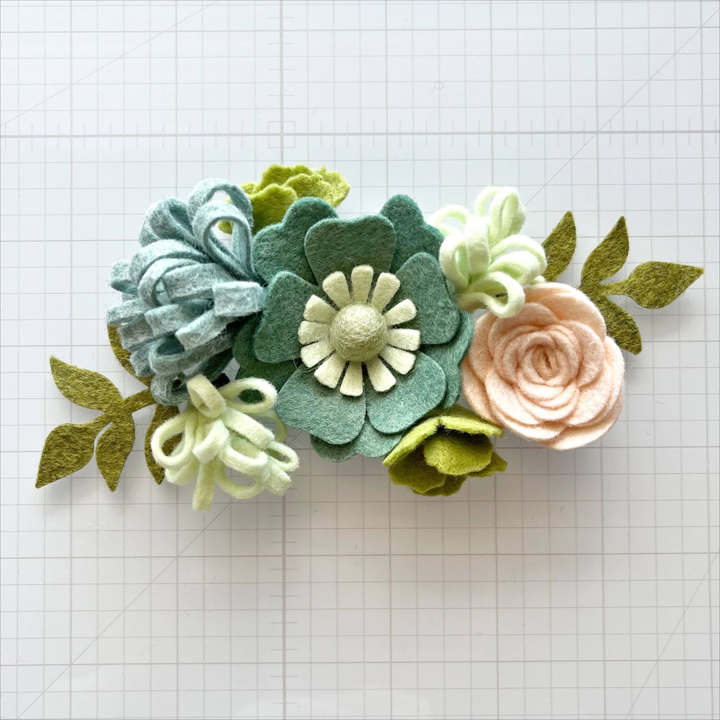 Mini Felt Flower Craft Kit | Succulent