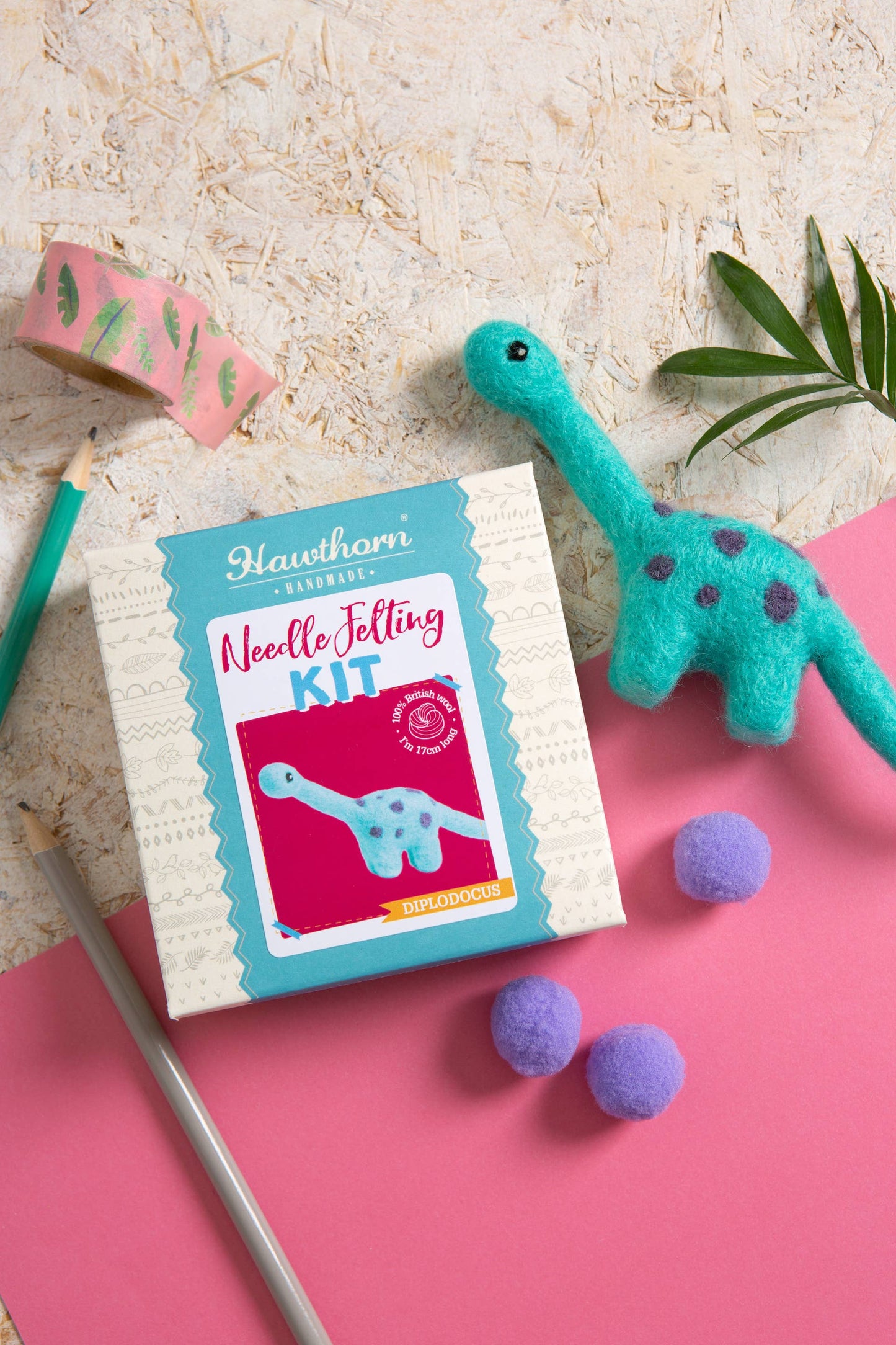 Diplodocus Mini Needle Felting Kit | Complete Craft Kit