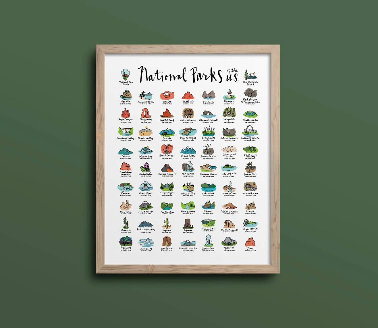 National Parks PAINT BY NUMBER Kit