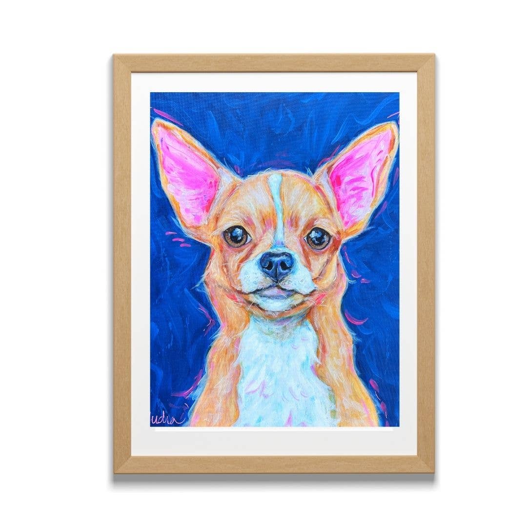 Chihuahua Dog Art Print Pet Gift: 5x7
