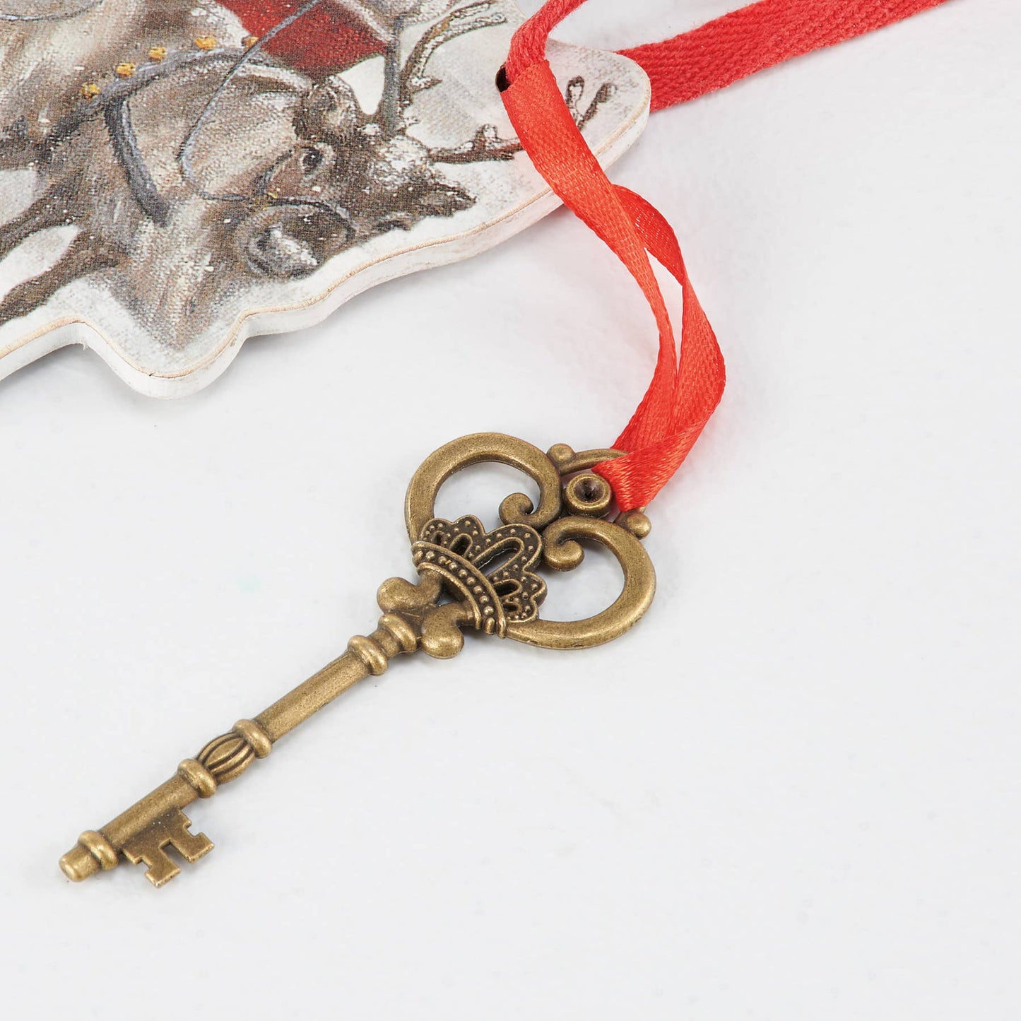 Santa's Sleigh Key Ornament