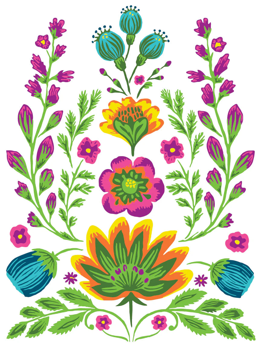 VIDA FLORA by Debi Beard IOD Paint Inlay 12x16 Pad