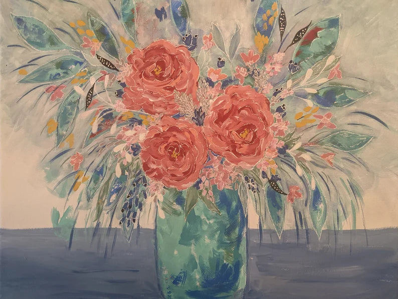 Abstract Floral by Pam Dudley