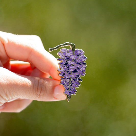 Wisteria Floral Enamel Pin