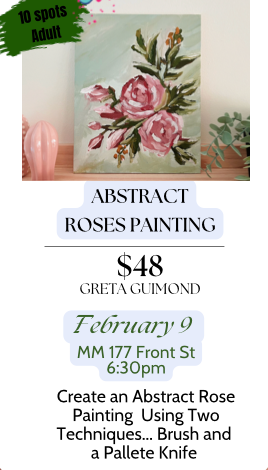 Abstract Roses Painting Feb 9th #MariMaker24