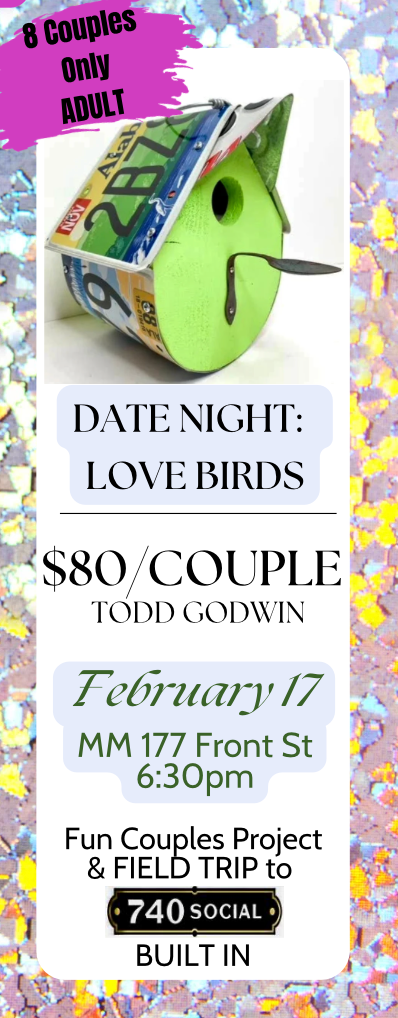 CANCELLED ! DATE NIGHT: Love Birds #MariMaker24