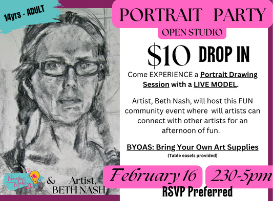 2/16/25 Portrait Party, Hosted by Beth Nash & MM