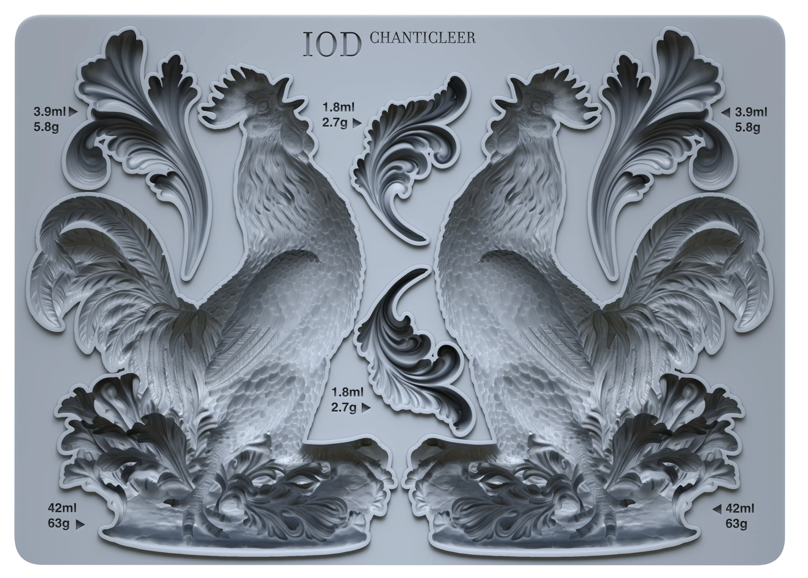 CHANTICLEER 5X7 IOD MOULD™  SUMMER 2025