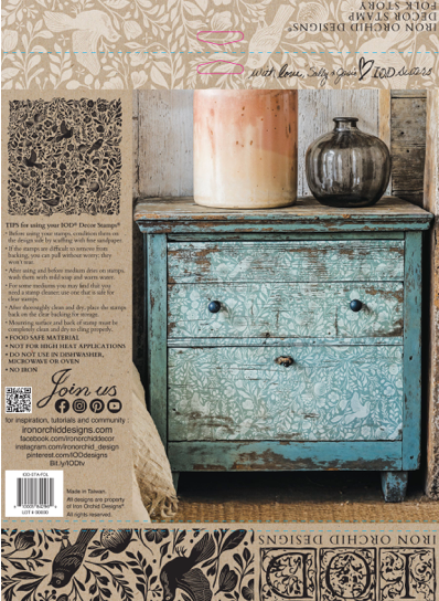 FOLK STORY 12X12 IOD Stamp™  SUMMER 2025