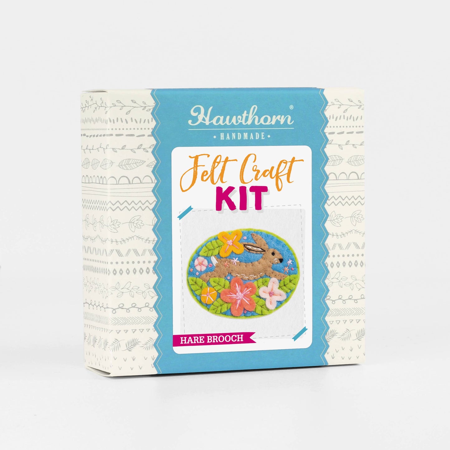 Hare Felt Craft Brooch Kit | Complete Craft Kit
