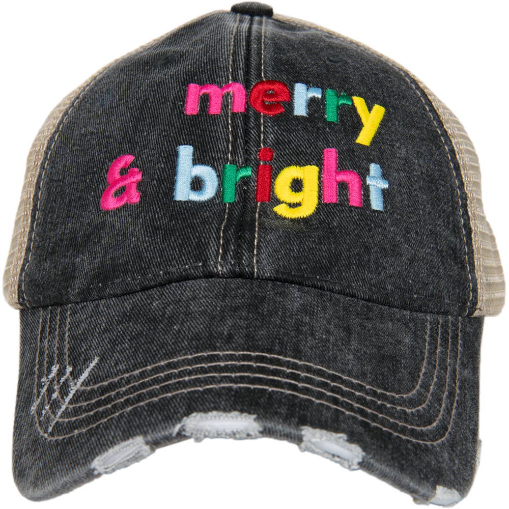 Merry and Bright (Multi) Christmas Trucker Hat