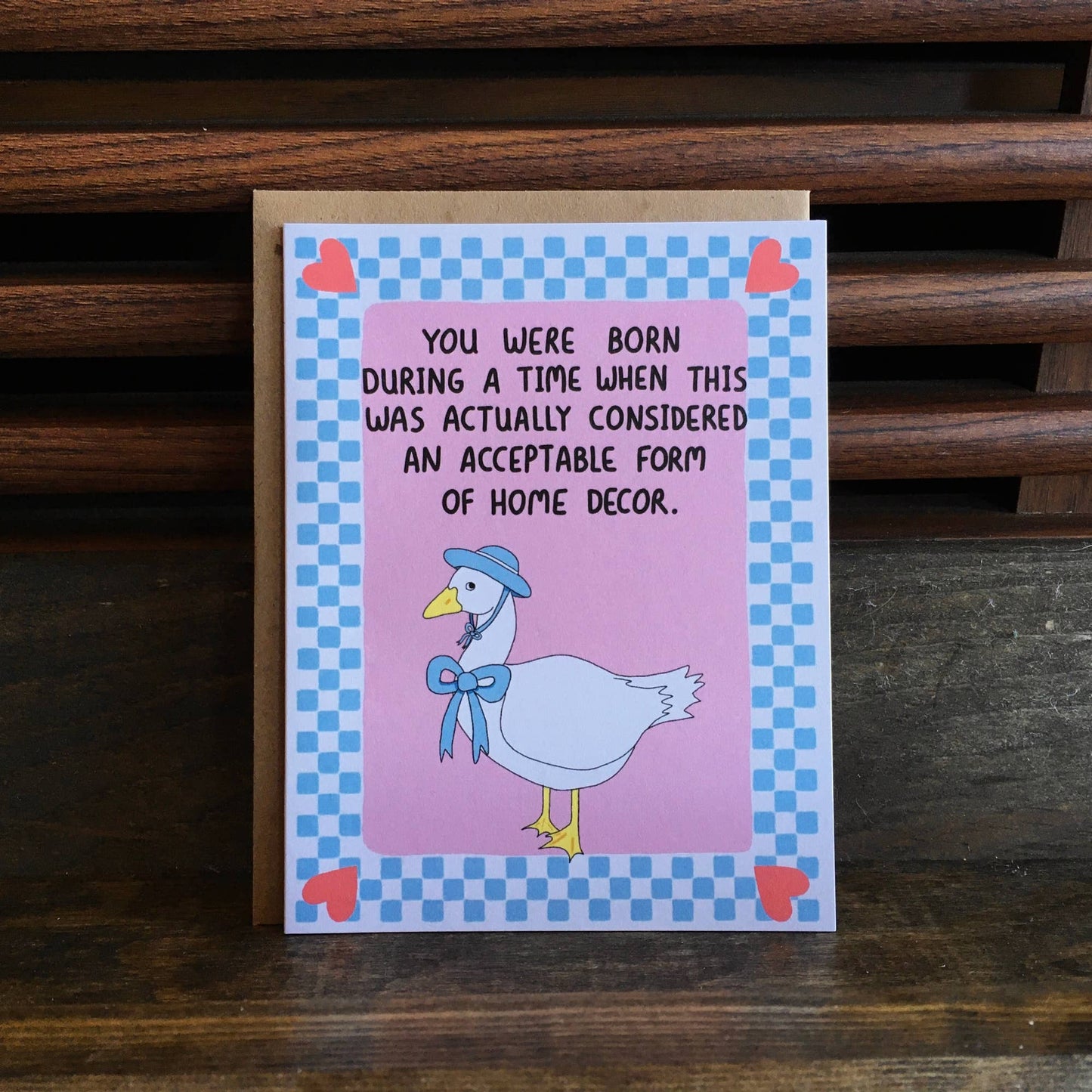 1990s Goose Birthday Card - Funny Birthday Card, 80s card