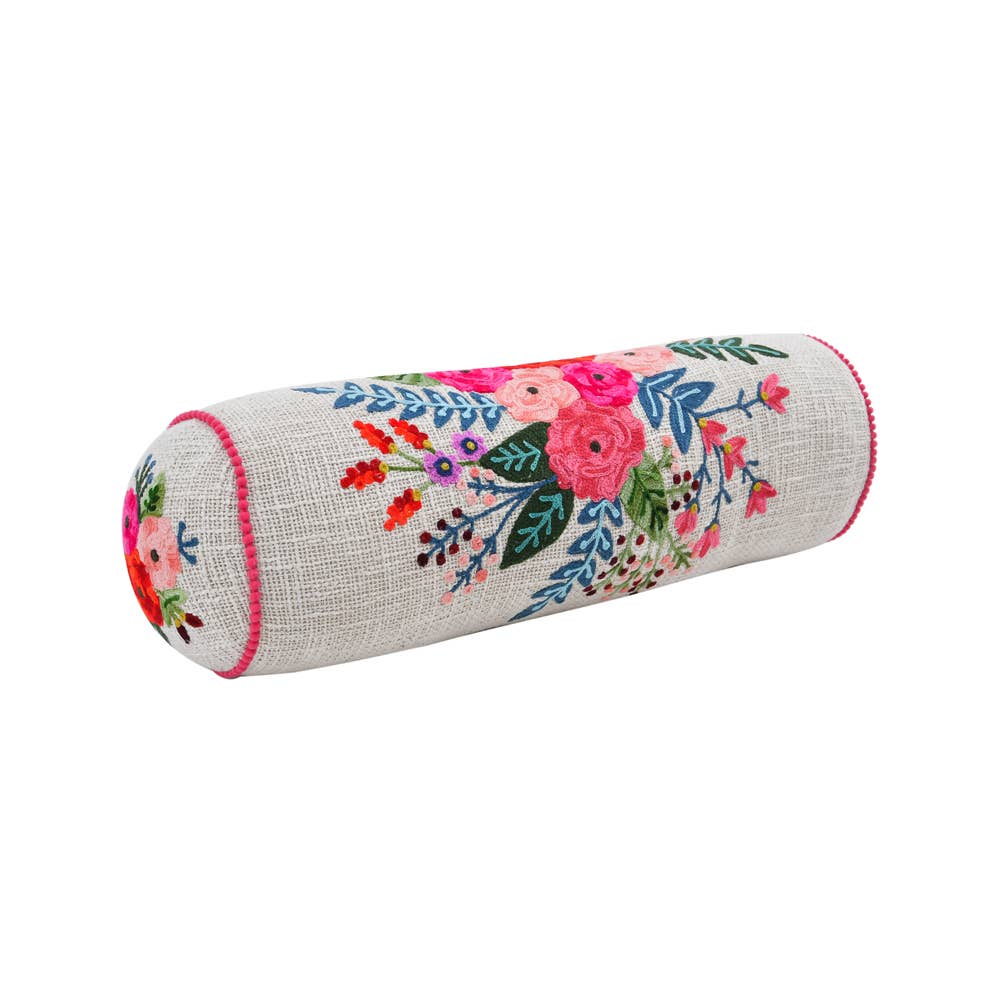 GREENHOUSE FLORAL BOLSTER 20x7"