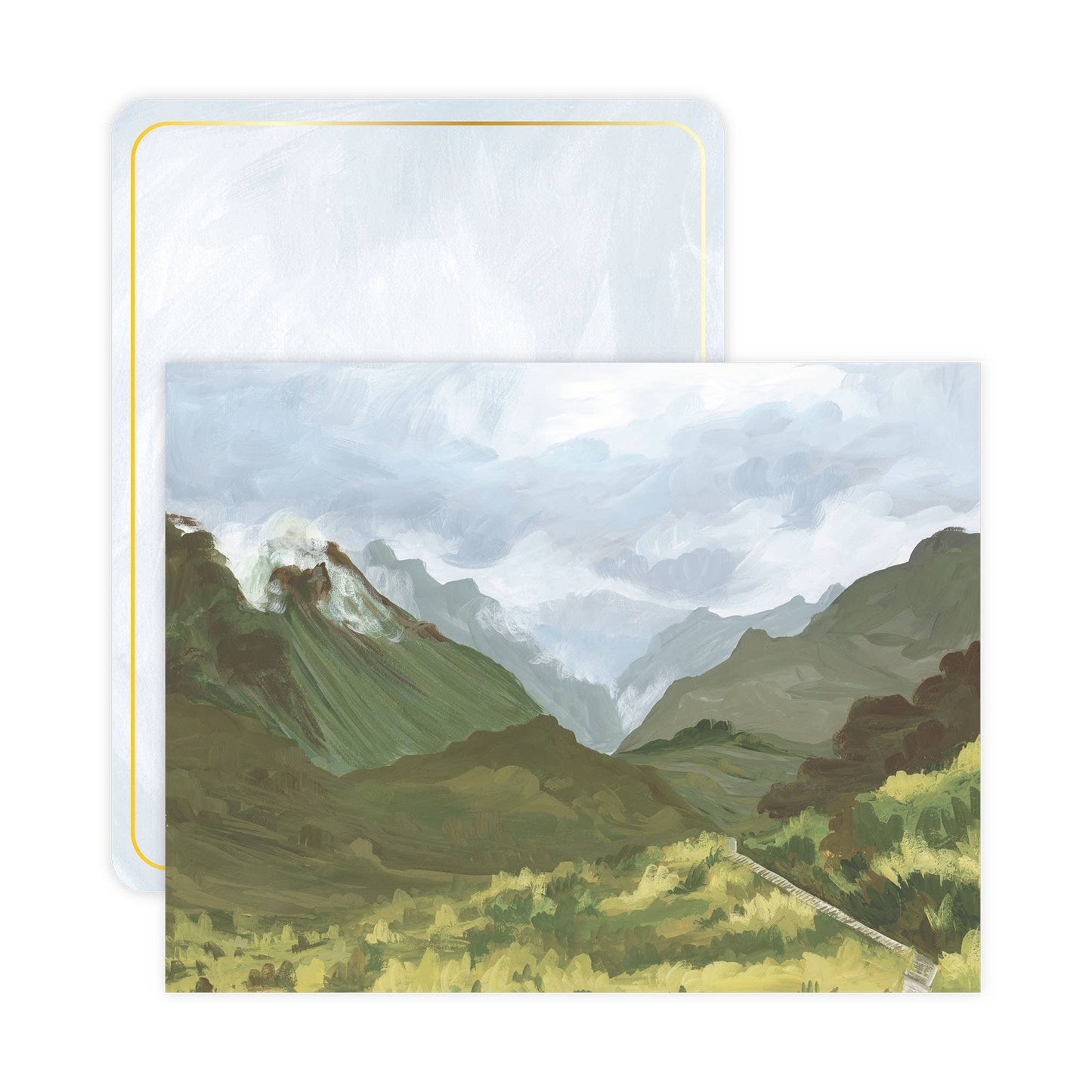 Landscape Envelope Flat Note Set