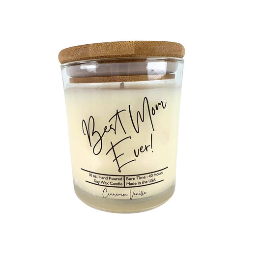 Best Mom Ever! - Mothers Day Candle - Soy Wax Candles: Lemon Lavender
