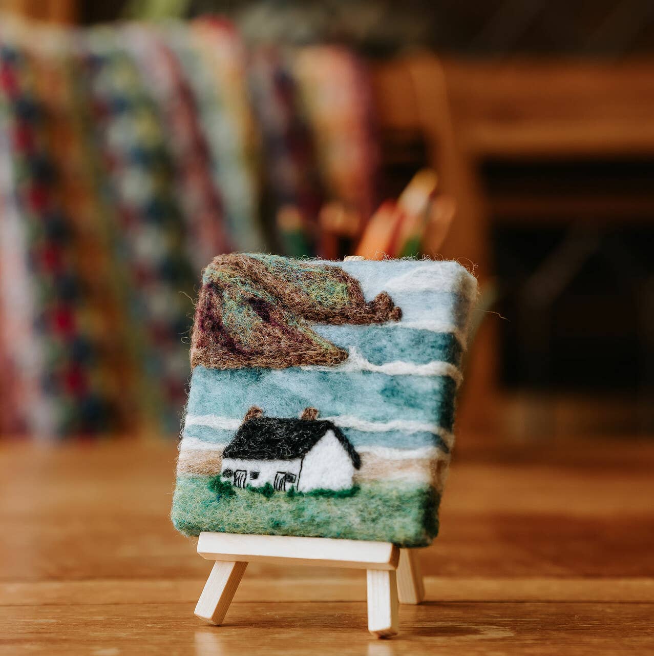 Paint with Wool: Mini Masterpiece Seashore Bothy Craft Kit