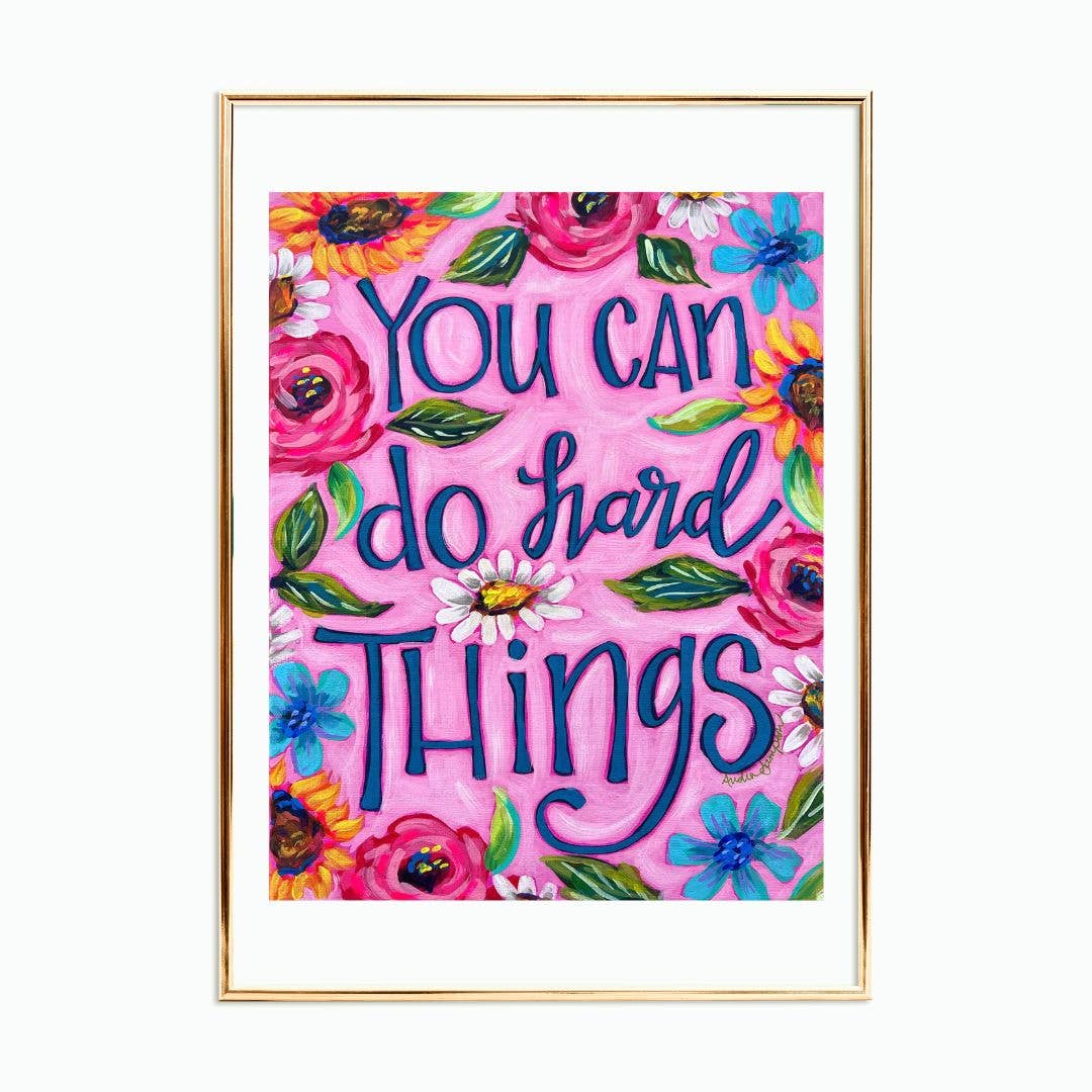 Print on Paper or Canvas - Inspirational Quote Saying: 5x7