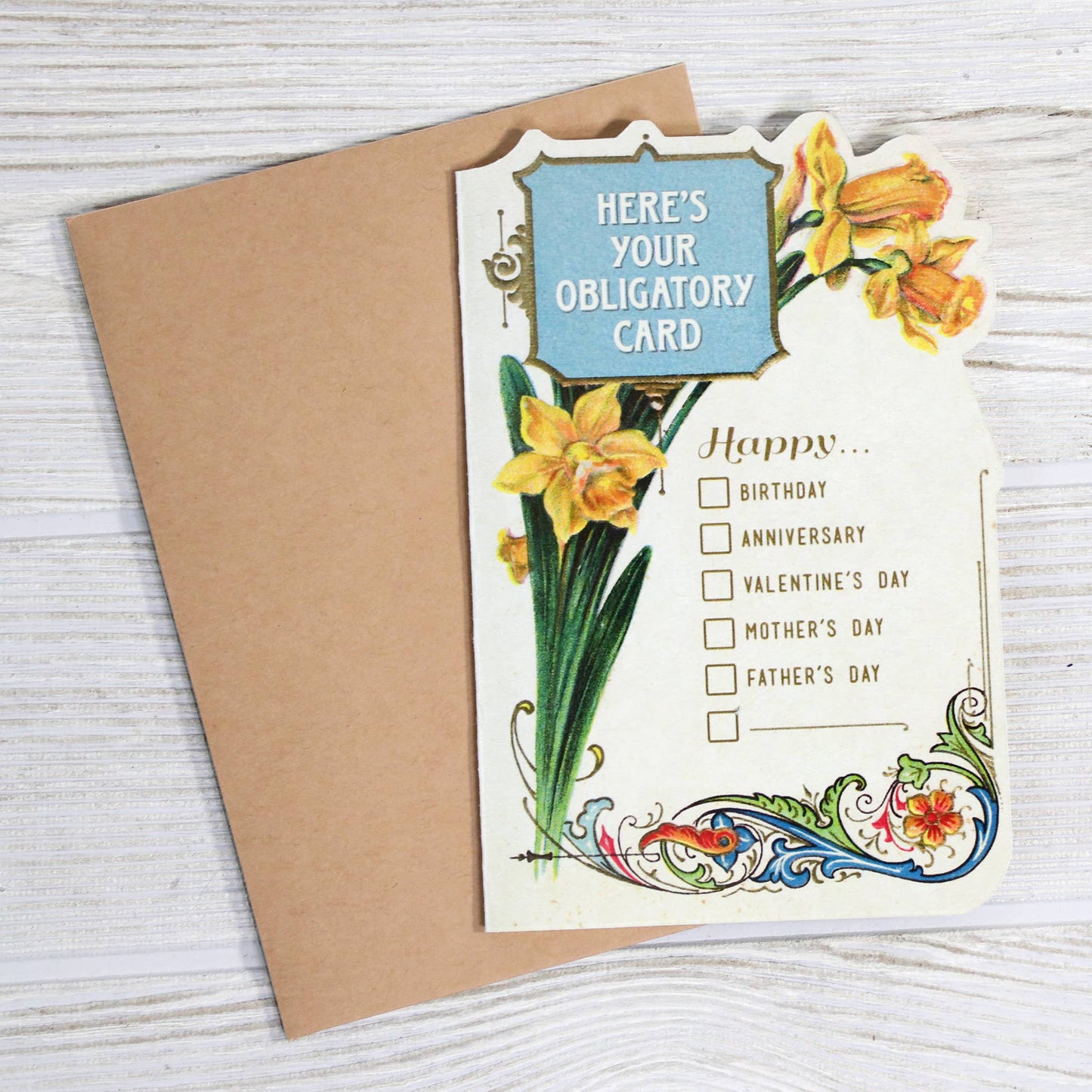 Funny All Occasion "Here's Your Obligatory Card