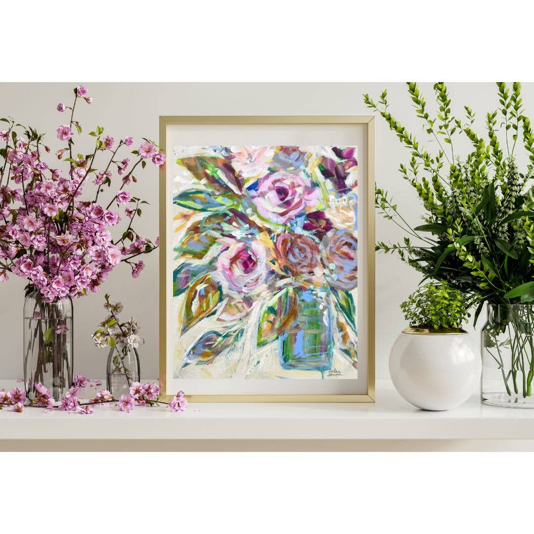 Muted Floral Art Print: 5x7