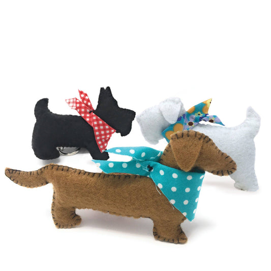 Three Felt Puppies Sewing Craft Kit