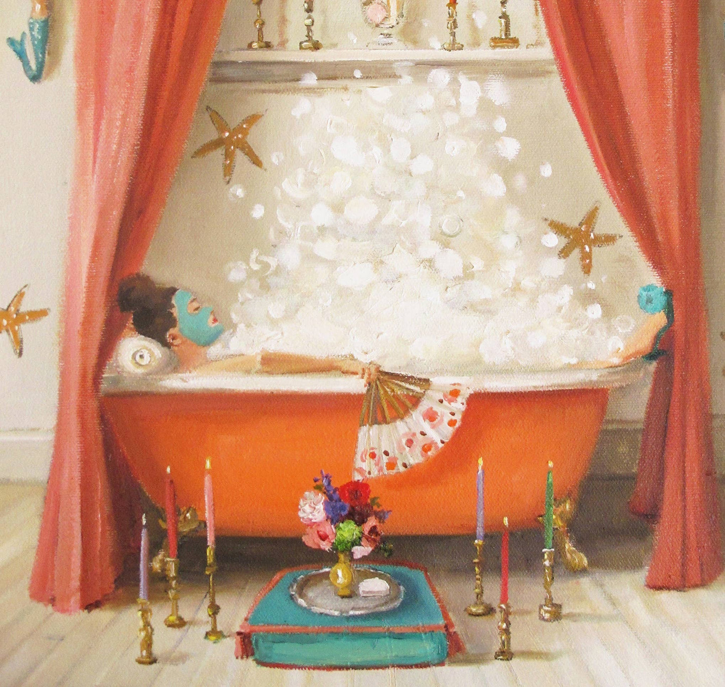 Princess Edwina Takes A Bath Art Print - 8.5" X 11"