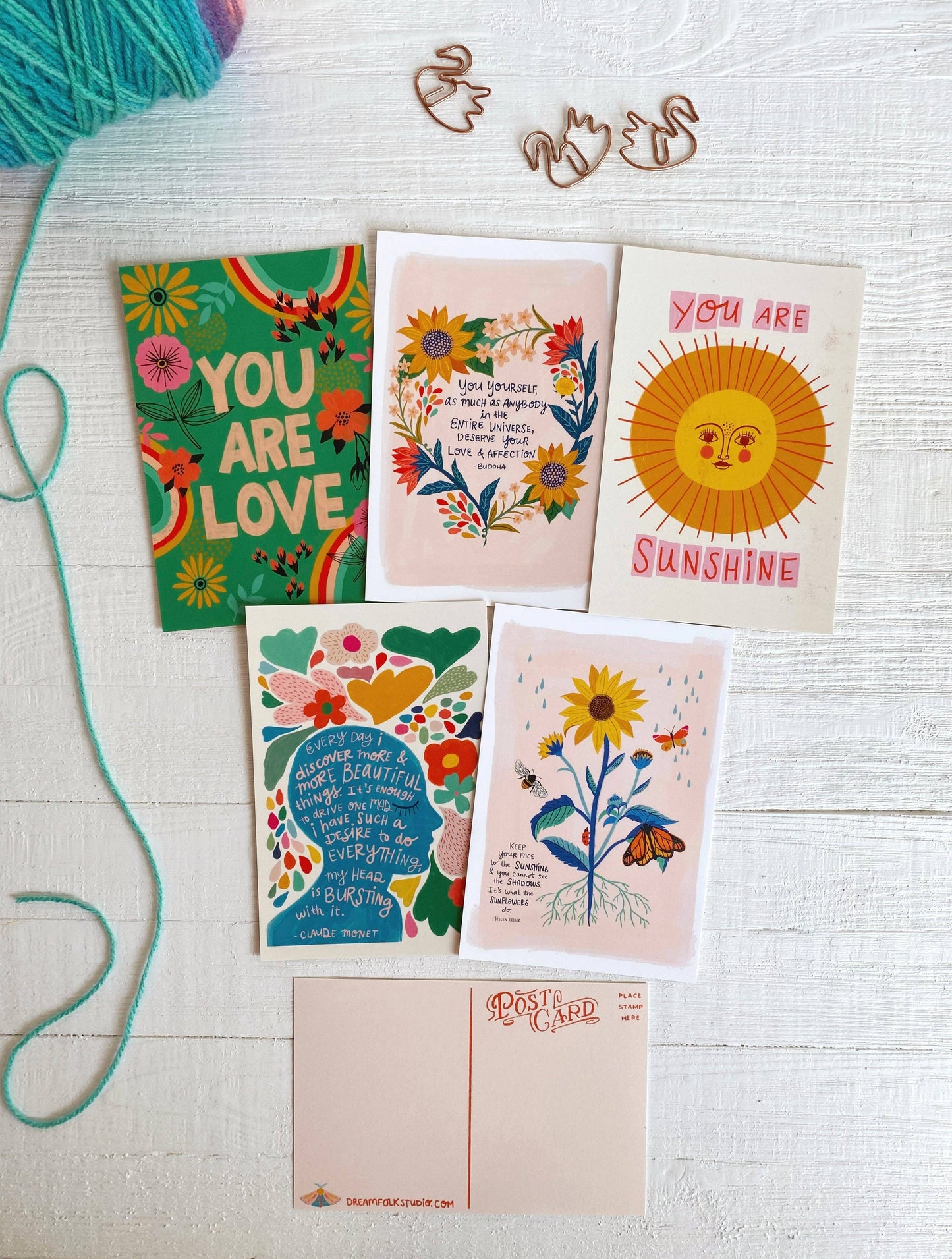 Positivity Postcard Pack - 10 postcards