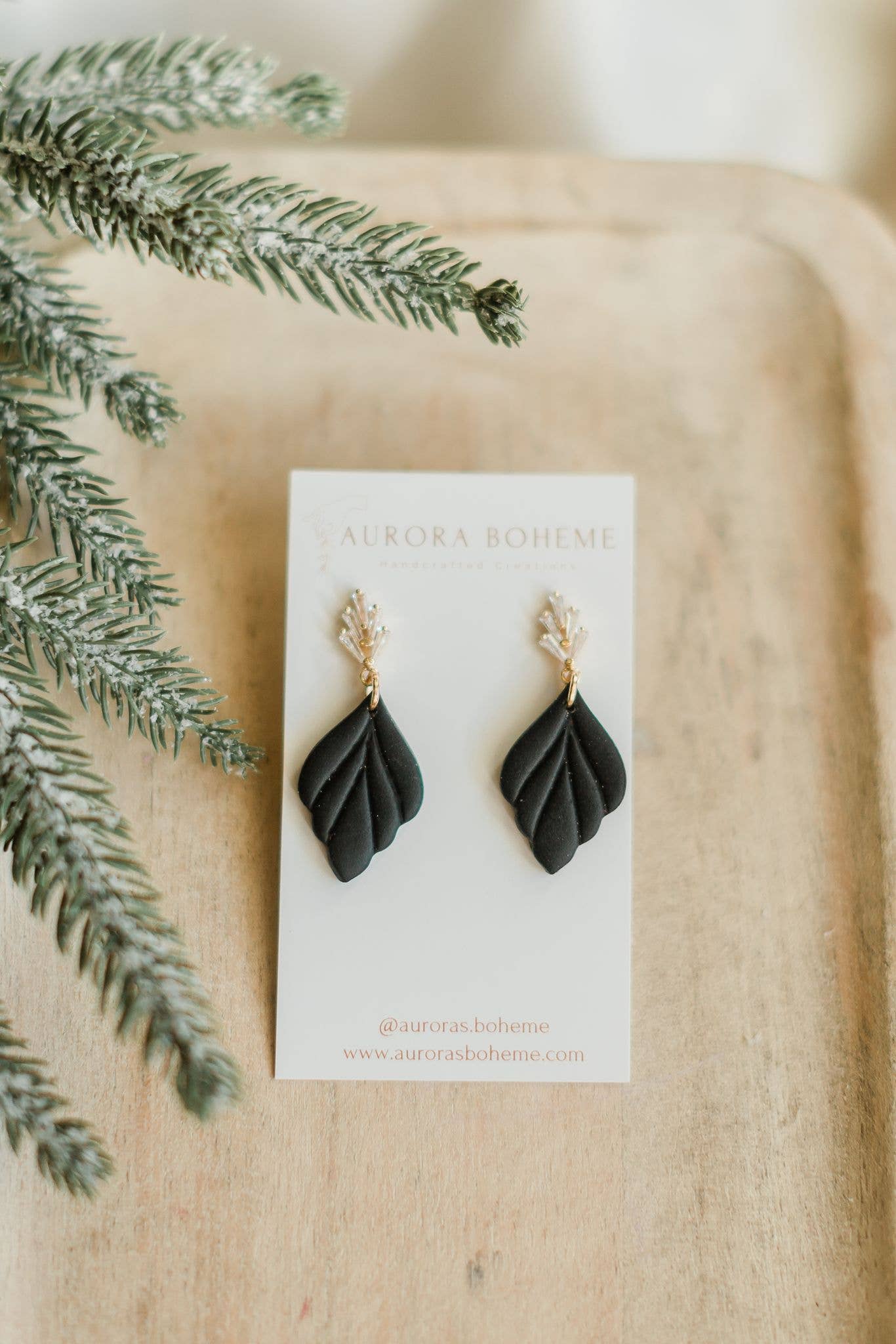 Classy Bejeweled Dangles: Black