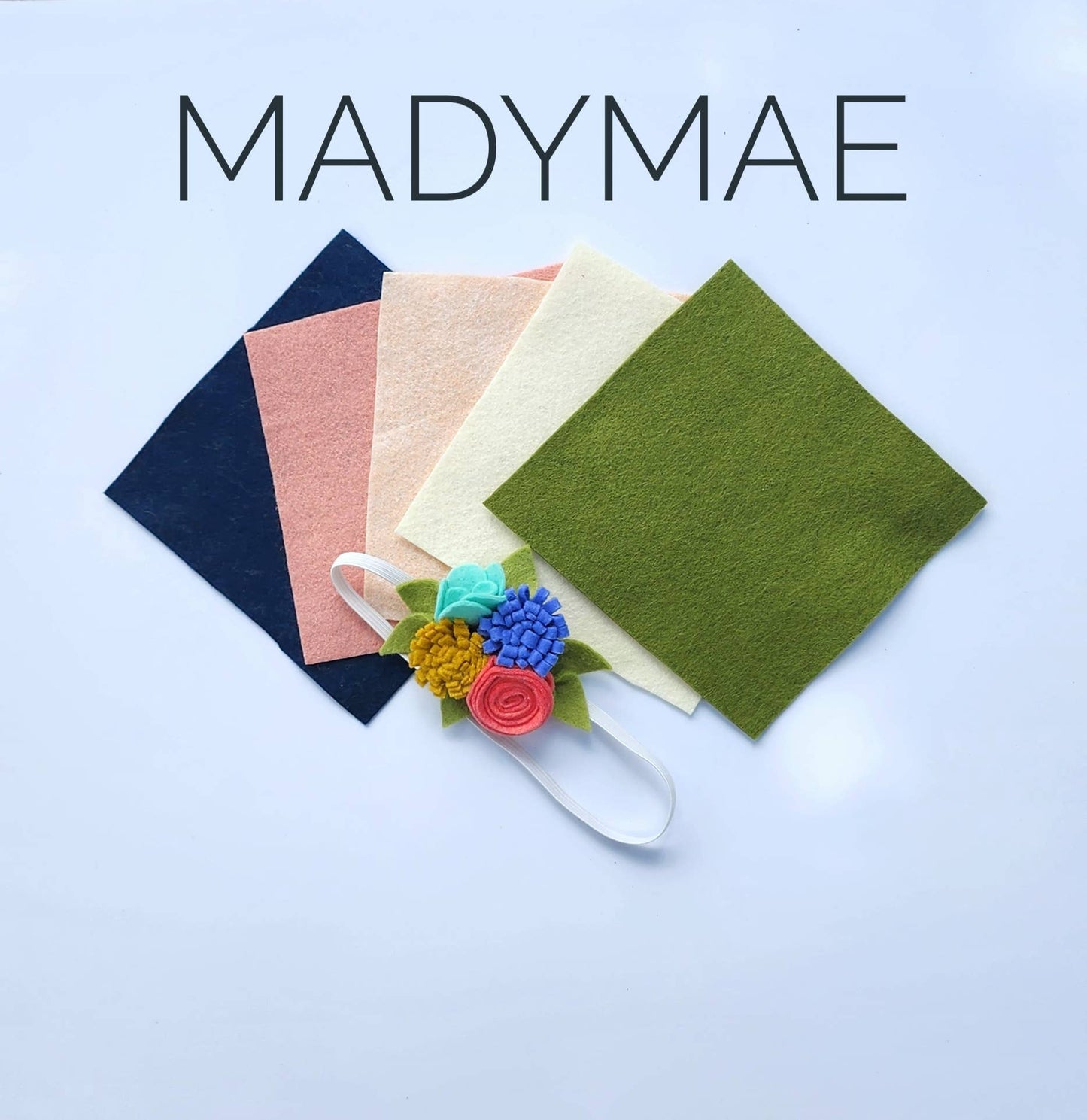 Felt Bookmark DIY Kit: Sea Salt & Rose