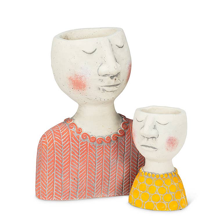 Sm Female Head Planter-6"H-1707