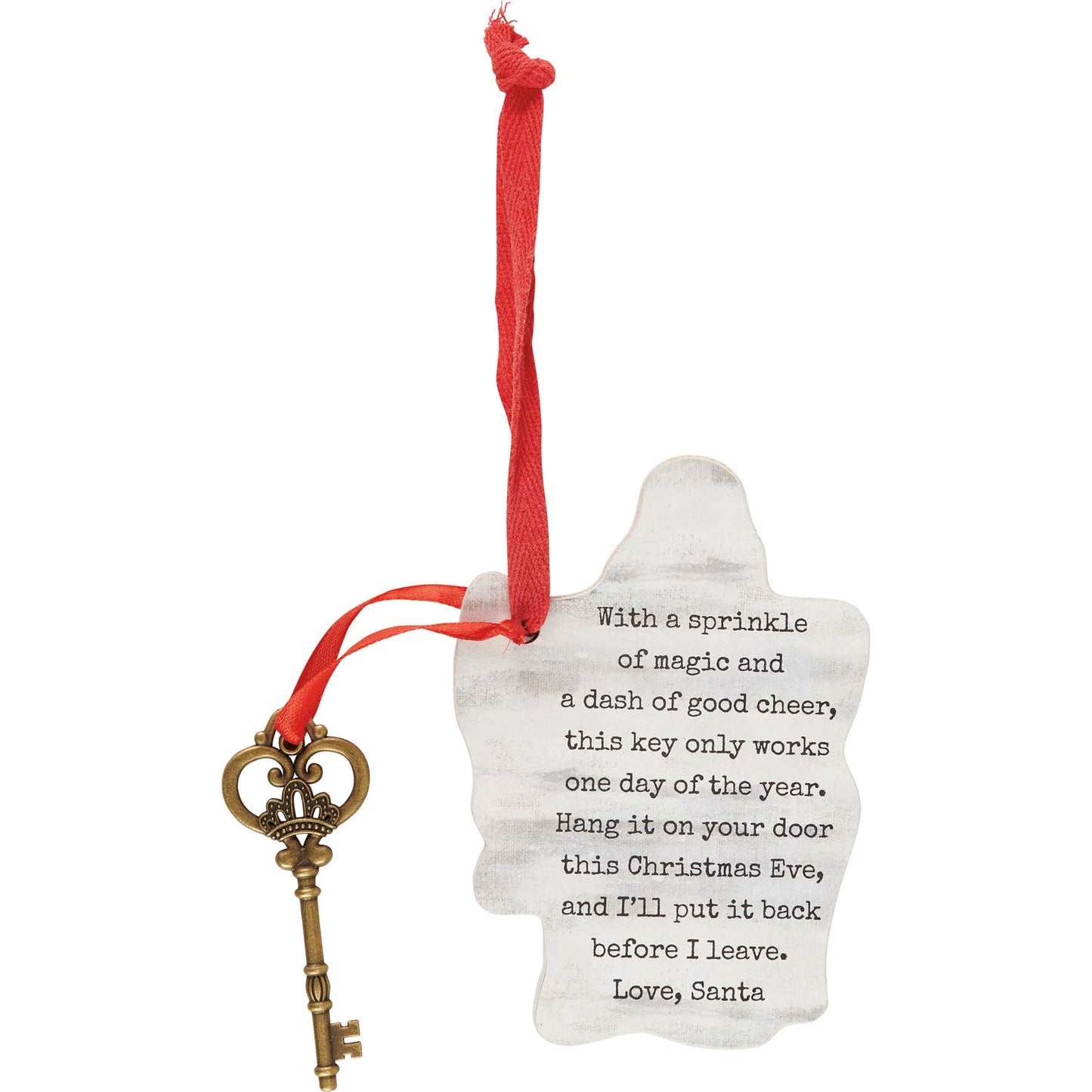 Santa's Sleigh Key Ornament