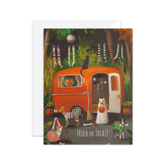 The Dogs Of Halloween Card