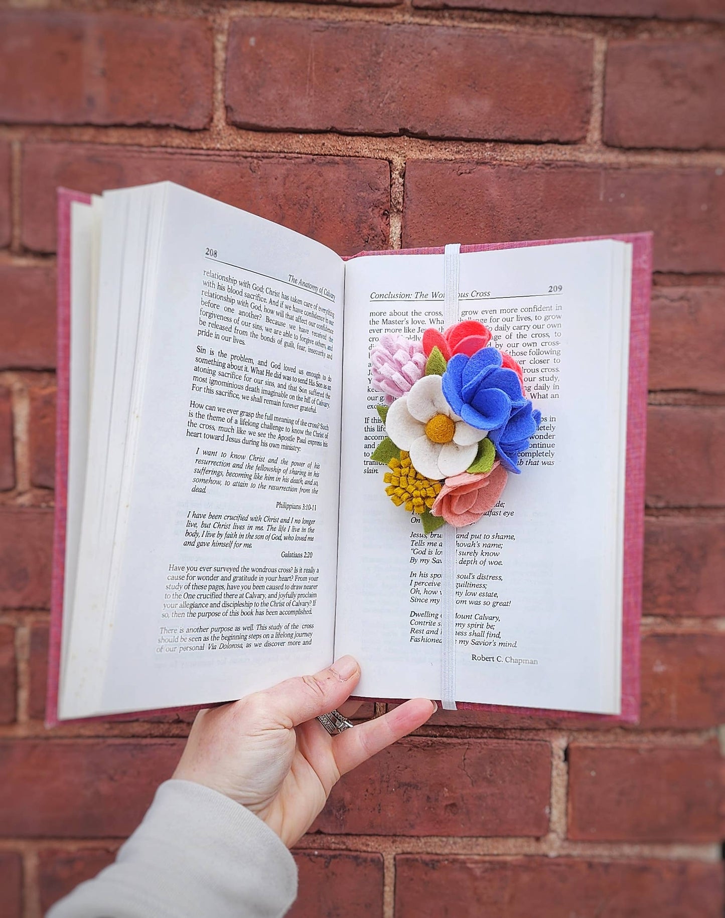 Felt Bookmark - Wildflower