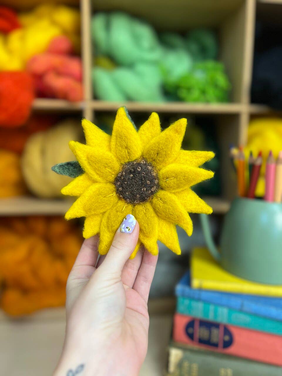 Sunflower Needle Felting Craft Kit