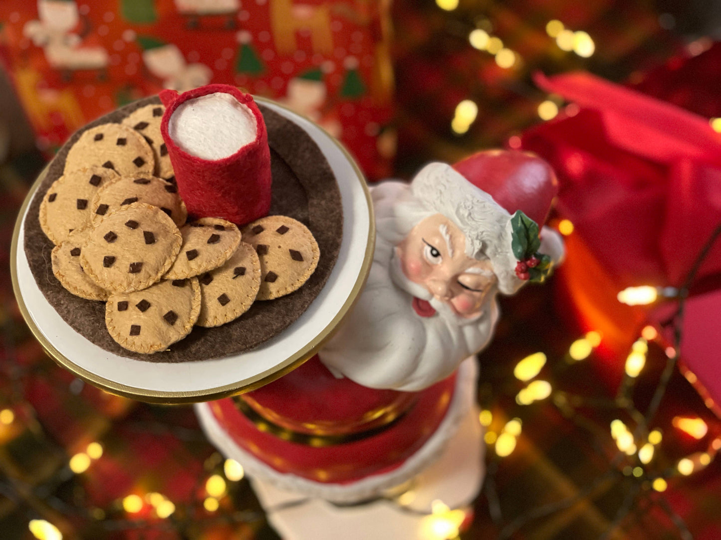 Santa's Milk and Cookies Plate