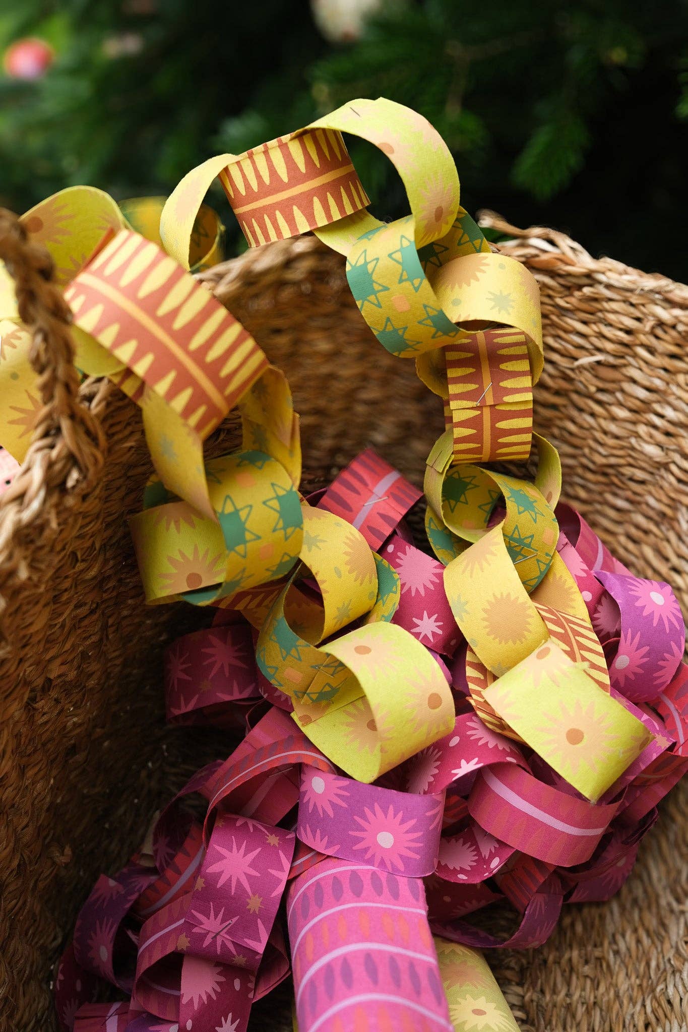 Yellow & Green Paper Chain Kit