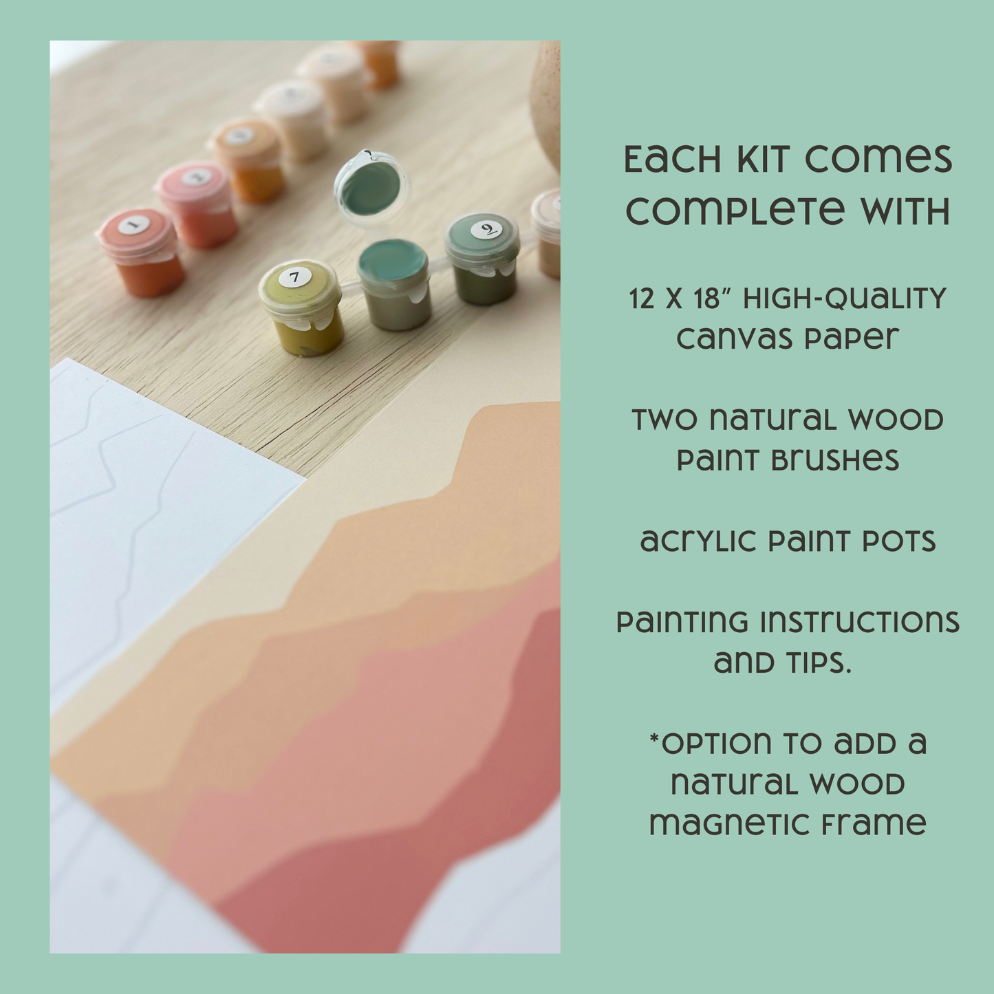 Save the Bees Paint-by-Number Kit for Kids: Kit + Magnetic Frame