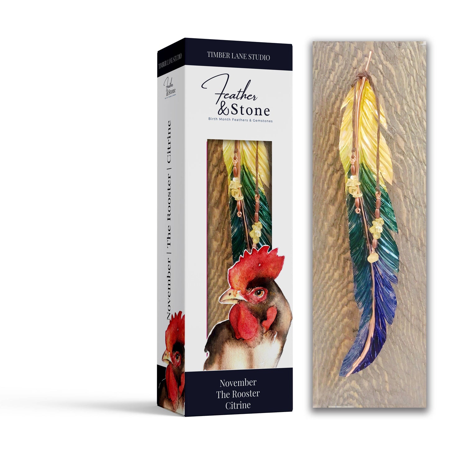 Feather + Stone Birth Month Feathers: September