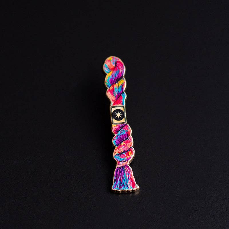 Embroidery Floss Enamel Pin (Bold)