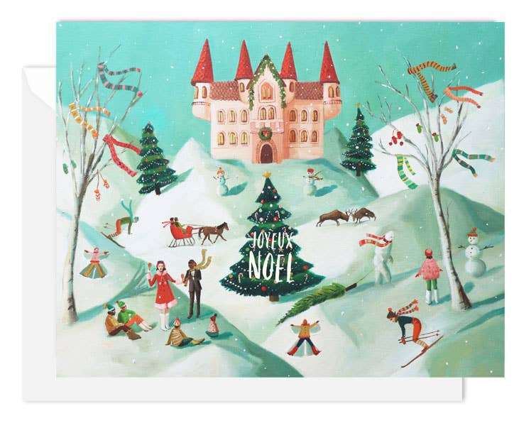 Joyeux Noel Holiday Card- Box Set of 8