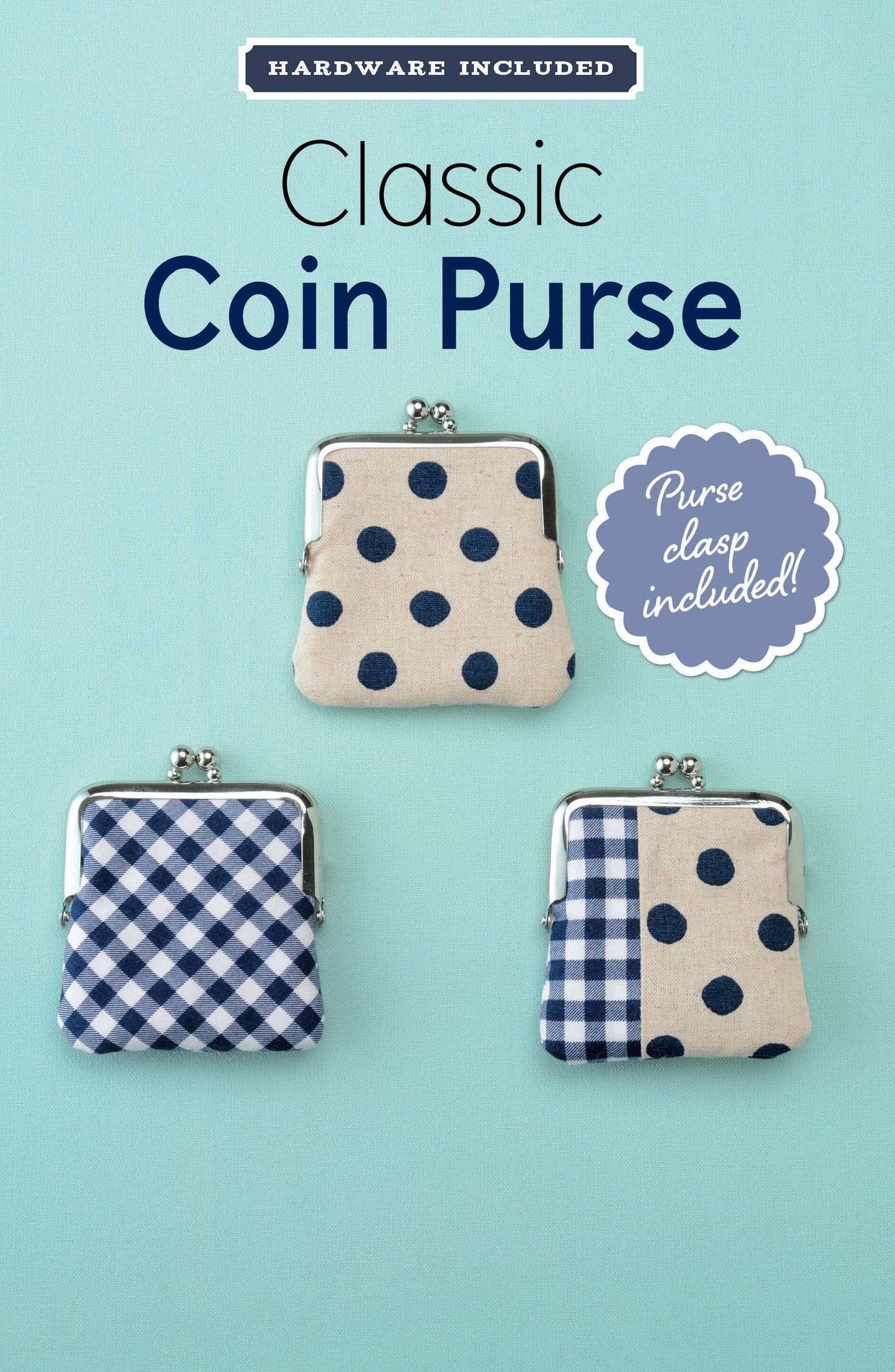 Classic Coin Purse with Silver Clasp (#ZW2170)