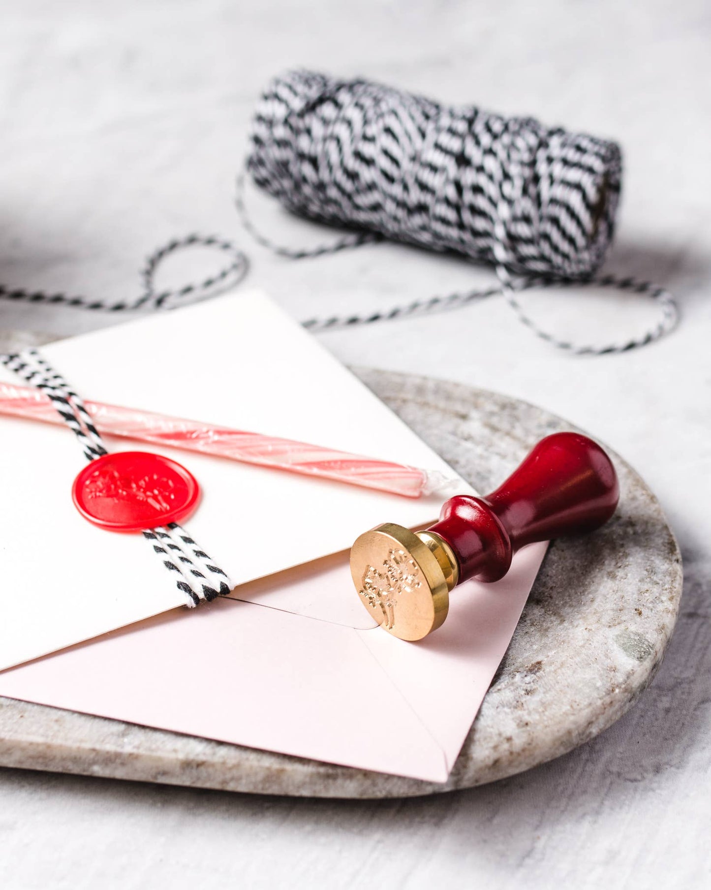 Cherry Blossom: Wax seal stamp and wax stick set