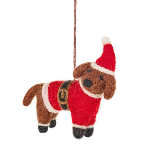 Handmade Felt Biodegradable Buddy Festive Dog Tree