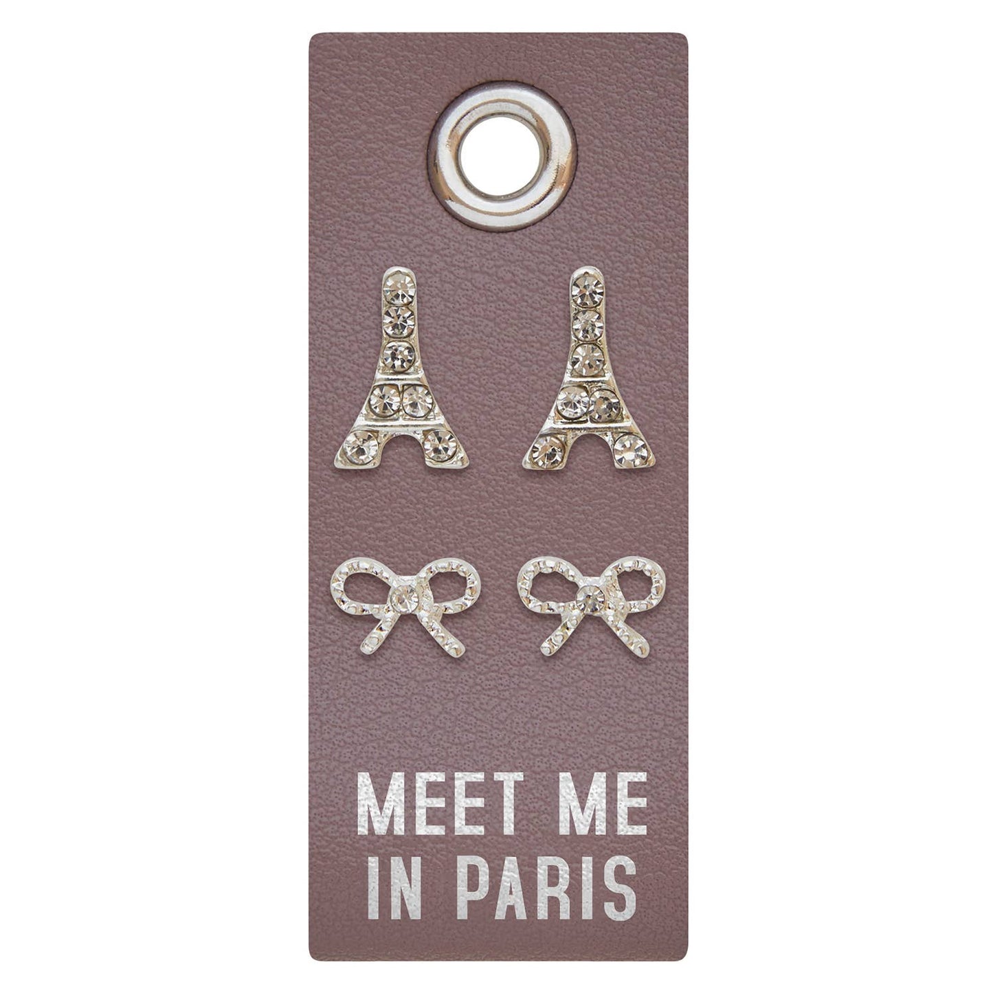 Silver Stud Earrings - Meet Me in Paris